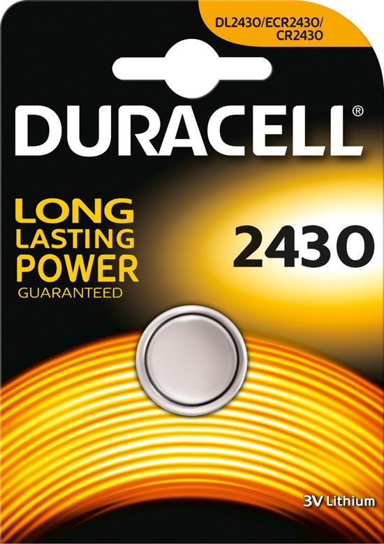 Duracell Lithium Knoopcel CR2430 (1-pack)