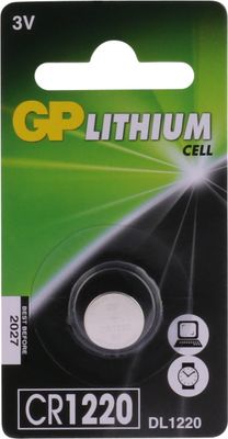 GP Lithium CR1220 Knoopcel Batterij (1-pack)