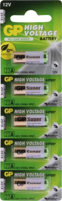 GP 23A (MS21 /MN21) Rondcel Batterijen (5-pack) - Hoogspanning Alkaline