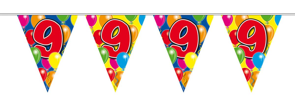 9 Jaar Slinger Balloons - 10 meter