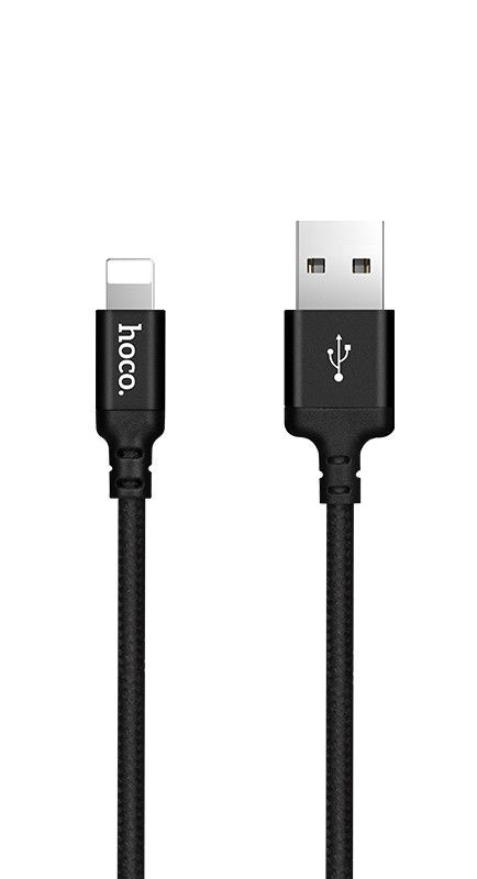 Hoco Lightning Kabel Zwart (2 meter)