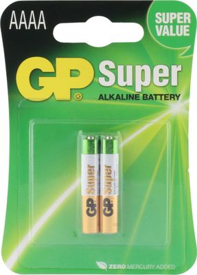 GP Super Alkaline AAAA Batterijen (2-pack)