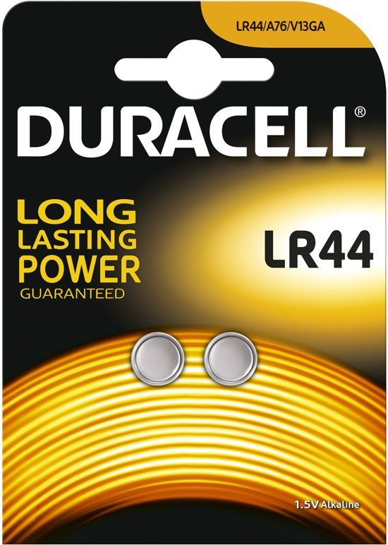 Duracell Alkaline Knoopcel LR44 (2-pack)