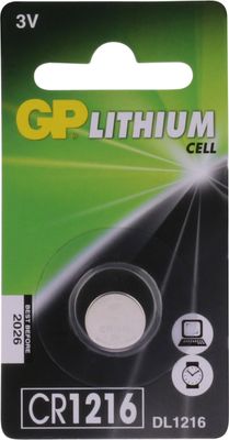 GP Lithium CR1216 Knoopcel Batterij (1-pack)