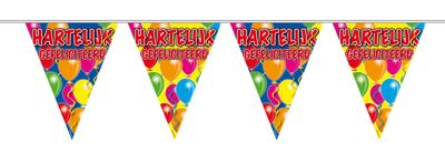 Hartelijk Gefeliciteerd Slinger Balloons - 10 meter