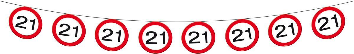21 Jaar Verkeersbord Slinger - 12 meter