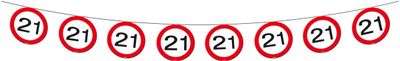 21 Jaar Verkeersbord Slinger - 12 meter