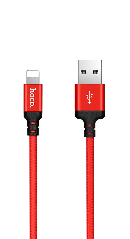 Hoco Lightning Kabel Rood (1 meter)