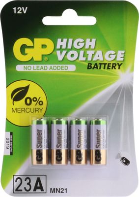 GP (MS21 / MN21) Rondcel Batterijen (4-pack) - Hoogspanning Alkaline