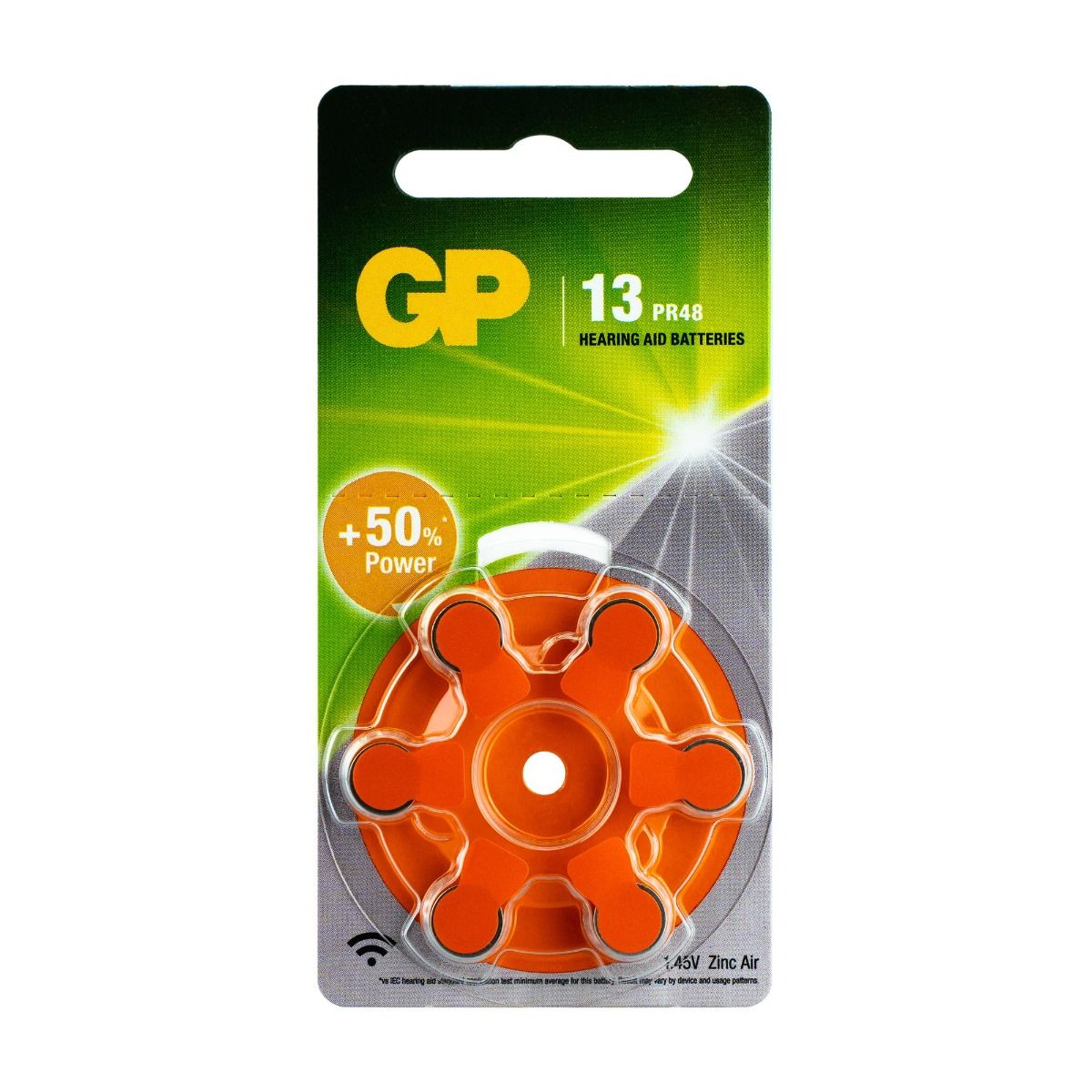 GP ZA13 Hoorapparaat Batterij Type 13 (6-pack)