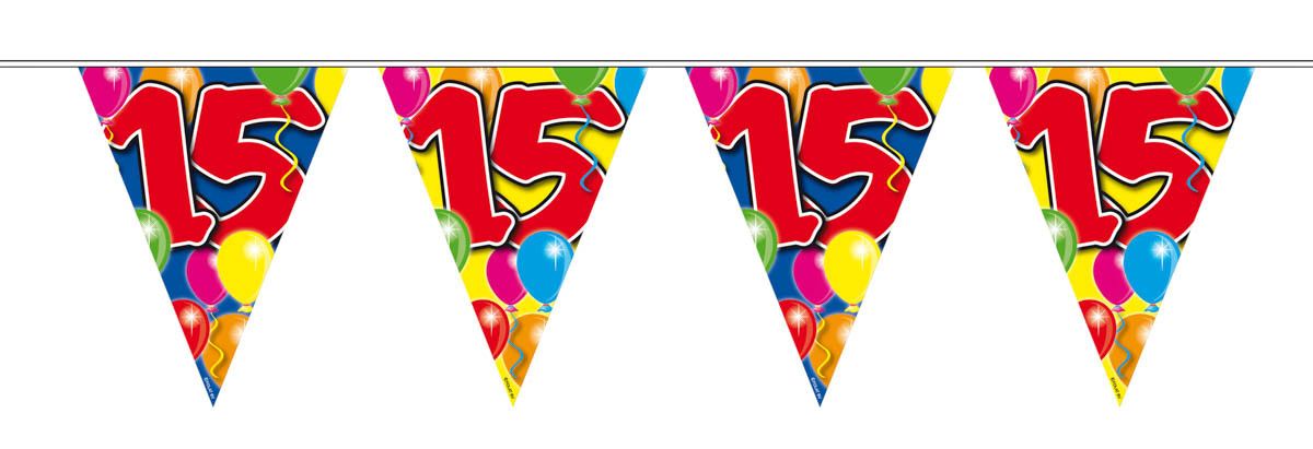 15 Jaar Slinger Balloons - 10 meter