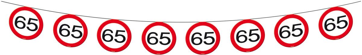 65 jaar Verkeersbord Slinger - 12 meter