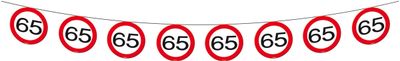 65 jaar Verkeersbord Slinger - 12 meter
