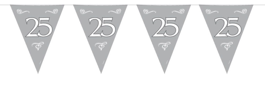 25 Jaar Zilveren Vlaggenlijn - 10 meter