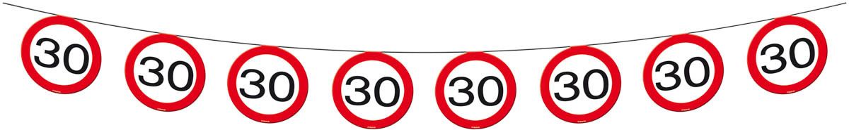 30 Jaar Verkeersbord Slinger - 12 meter