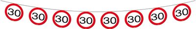 30 Jaar Verkeersbord Slinger - 12 meter