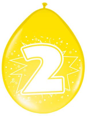 2 Jaar Ballonnnen - 8 stuks