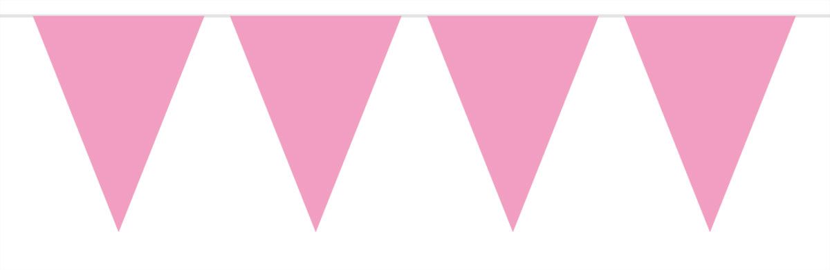 Baby Roze Vlaggenlijn - 10 meter