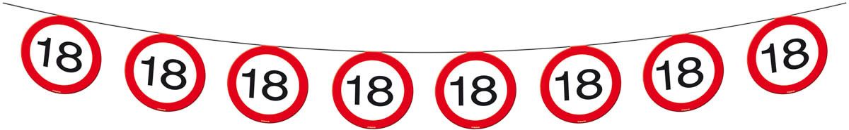 18 Jaar Verkeersbord Slinger - 12 meter