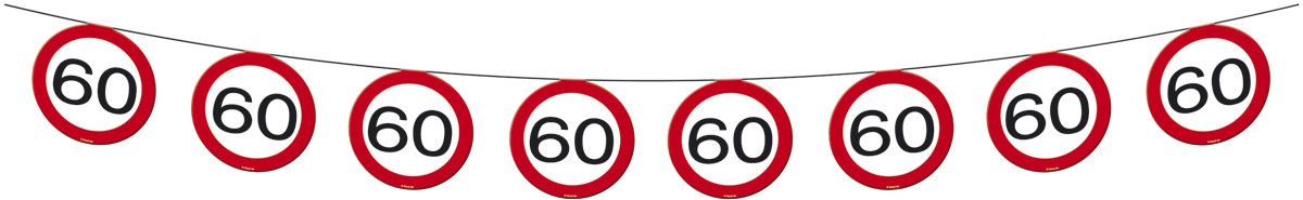 60 jaar Verkeersbord Slinger - 12 meter