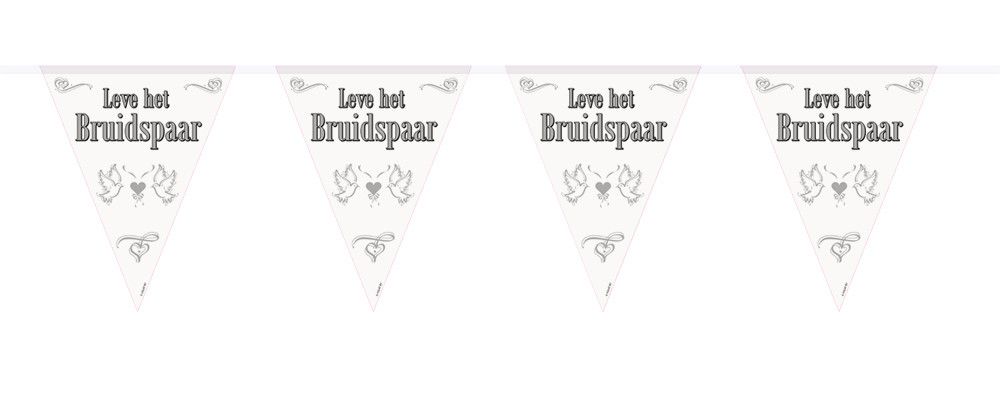 Vlaggenlijn Leve Het Bruidspaar