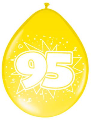 95 Jaar Ballonnen - 8 stuks