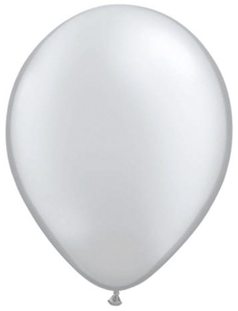 Zilveren Metallic Ballonnen - 10 stuks