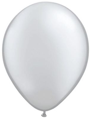 Zilveren Metallic Ballonnen - 10 stuks