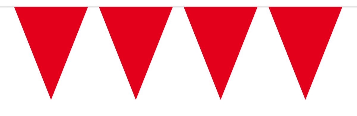 Effen Rood Vlaggenlijn - 10 meter