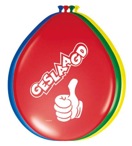 Geslaagd Ballonnen - 8 stuks