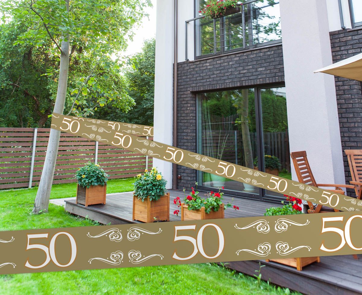 50 Jaar Jubileum Afzetlint - 15 meter