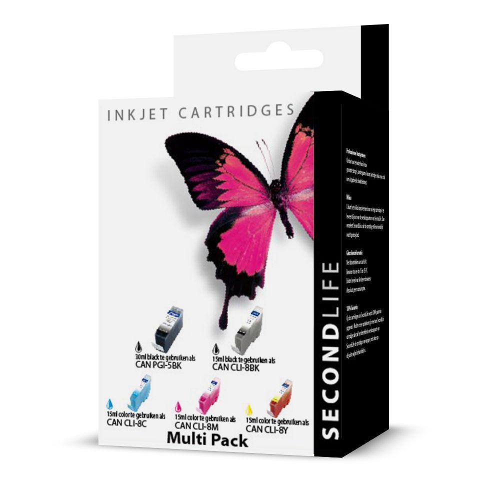 SecondLife - Multipack Canon 5 Black &amp; 8 Serie