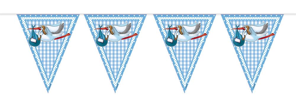 Geboorte Jongen Vlaggenlijn - 10 meter