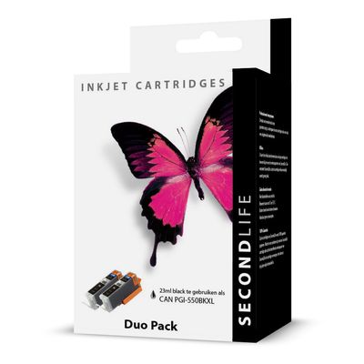 SecondLife - Duopack Canon PGI 550 Black