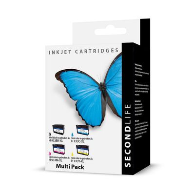 SecondLife - Multipack HP 932 / 933 BK  C  M en Y