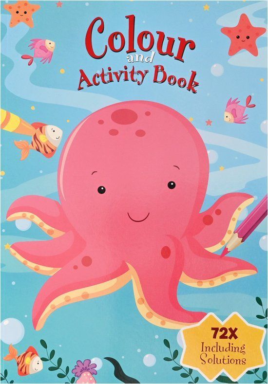 Kleur- en activiteitenboek - Zeedieren - 72 pagina&#39;s