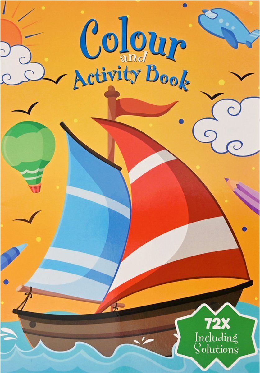Kleur- en activiteitenboek - Voertuigen - 72 pagina&#39;s