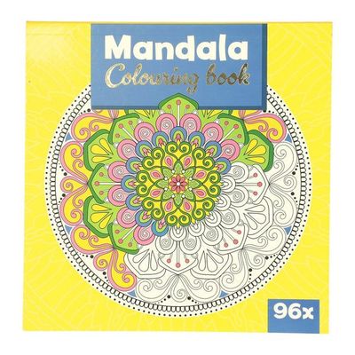 Mandala kleurboek Geel - 48 pagina&#39;s