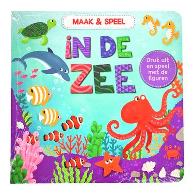 Maak &amp; Speel kartonboek – In de Zee – Dieren uitdrukken