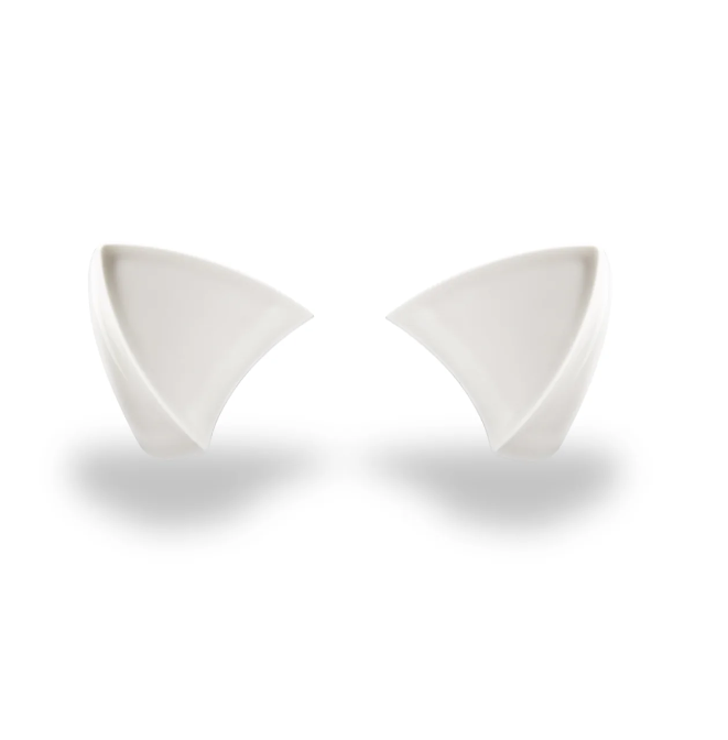 Cat Ears White - Motorcycle Helmet Accessory