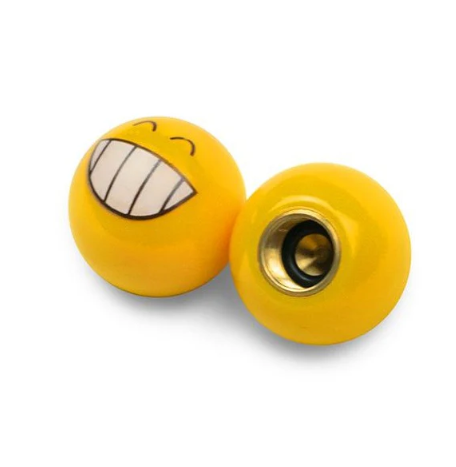 Smiley Emoji - Motorcycle Valve Caps