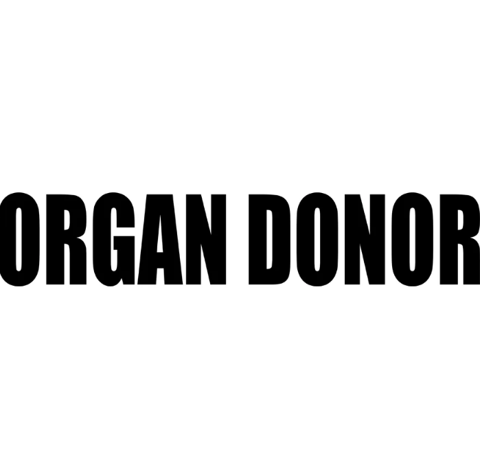 Motorcycle Decal - Organ Donor (2 pack)