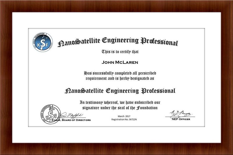 Nanosatellite Engineering Professional Certification "NEP" by KSF Space