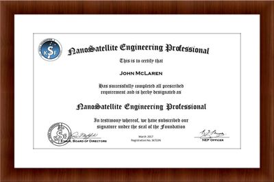 Nanosatellite Engineering Professional Certification "NEP" by KSF Space