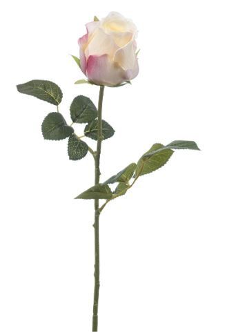 Rose babette spray white/pink 68cm