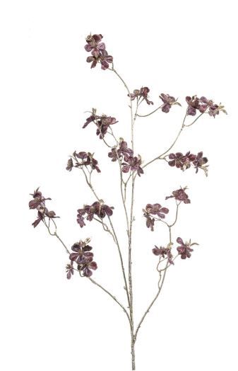 Blossom spray burgundy 118cm