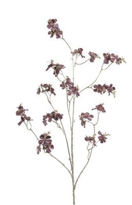 Blossom spray burgundy 118cm