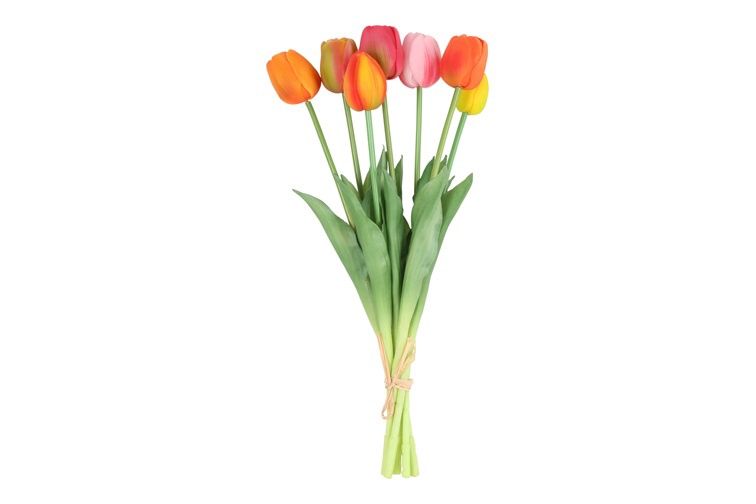 Kunst boeket Tulp Tulipa x7 L veelkl-L20B20H44CM