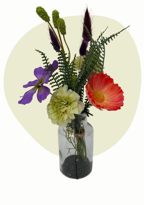 Zijden vaasje Jasmijn