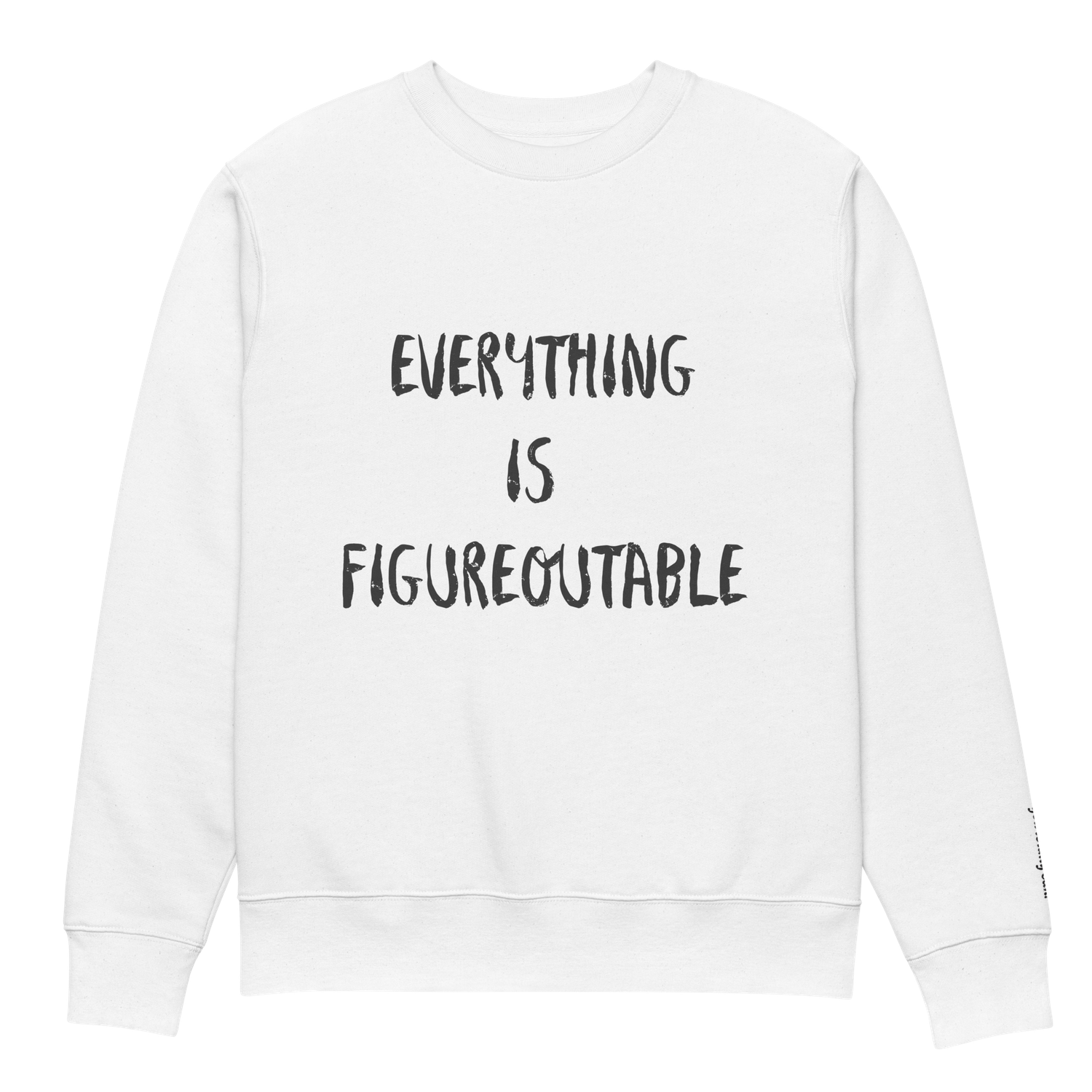 Unisex Eco Sweatshirt with Wrist Embroidery
